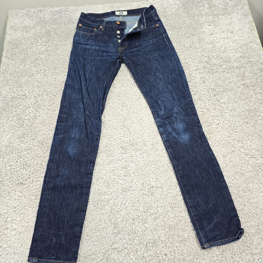 Tellason Stock Jeans‎ Mens 29 (fits 28x33.5) Blue Denim Made in USA Heritage